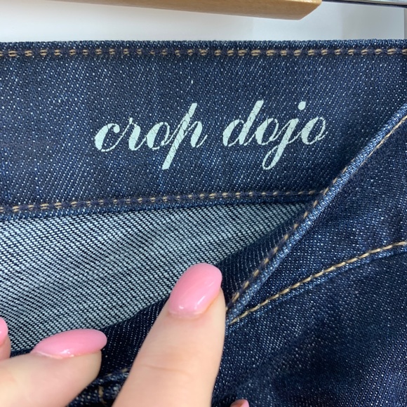 7 For All Mankind Crop Dojo Trouser Capri Sz 28 - Picture 3 of 10